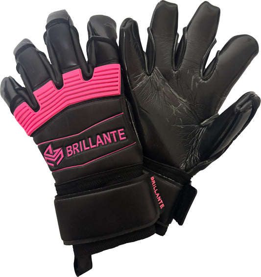 掴(Tsukami) ブラックパーム x ピンク | プロ仕様ゴールキーパーグローブ | BRILLANTE
