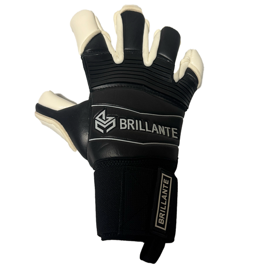 BRILLANTE（ブリランテ）のゴールキーパーグローブ ブラック 正面
